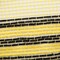 10.5" Border Stripe Metallic Mesh Ribbon: Yellow/Black (10 Yards)